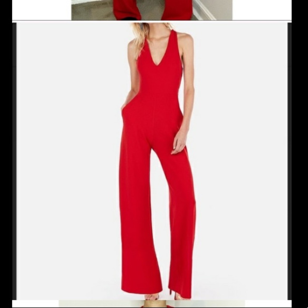 Women’s new without tags XS red pant jumpsuit